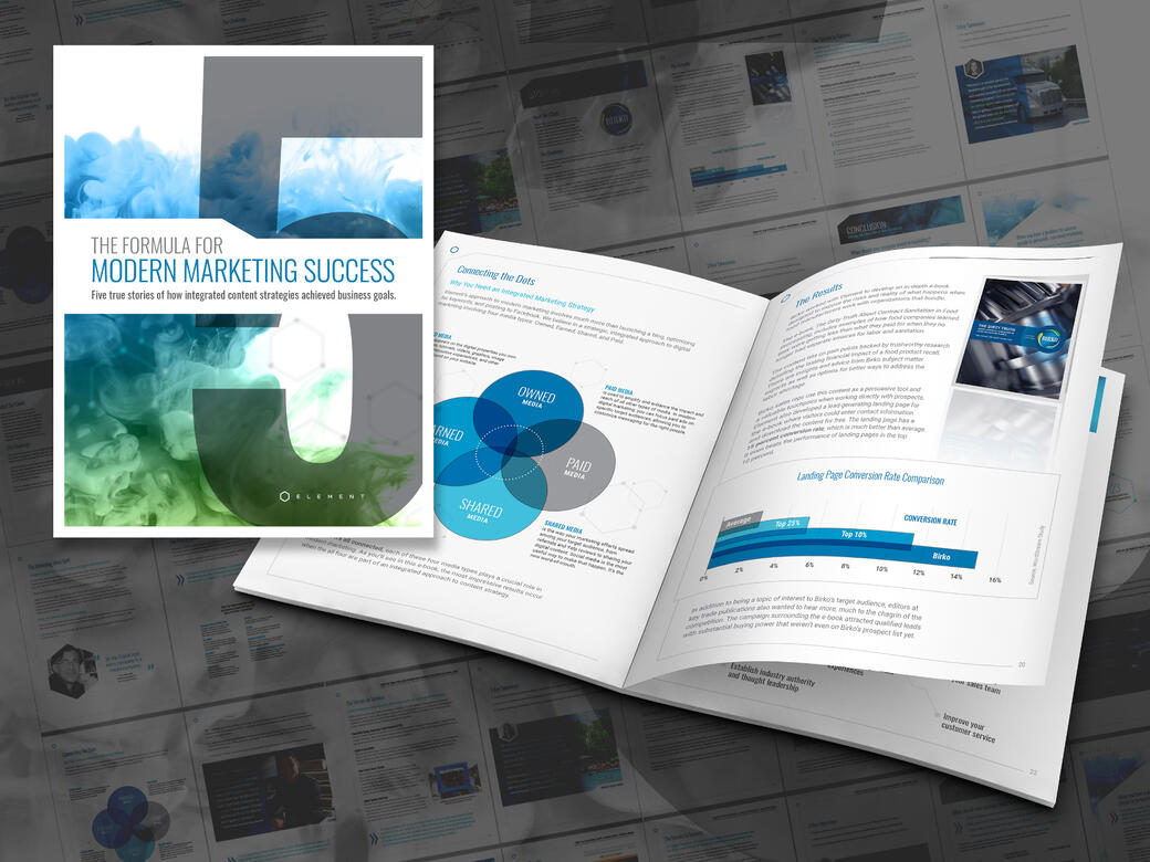 Case studies and ebooks.